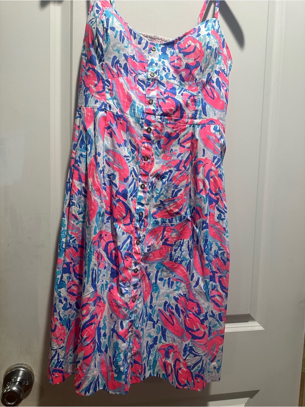 Lilly Pulitzer Dress Coral Cracked Up Lobster Easton🦞